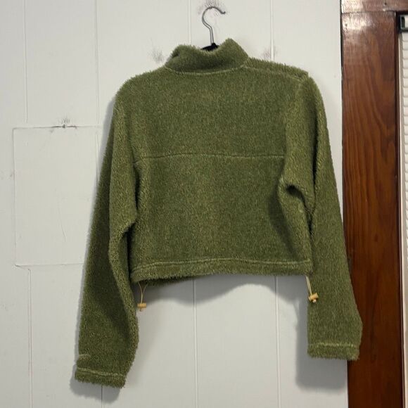 Nike therma-fit green Sherpa quarter zip sweatshirt XS - Picture 7 of 7